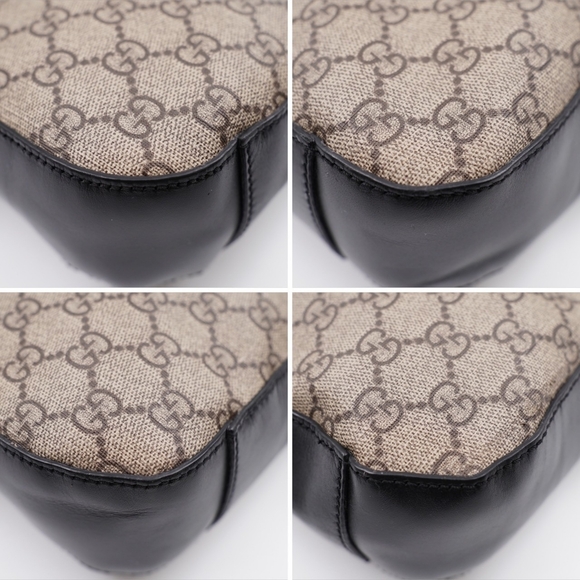 BZ48 💚Gucci GG Supreme Coated canvas web briefcase  - Picture 9 of 16